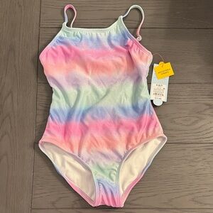 Cat & Jack Pastel Tie-Dye Girls Swimsuit